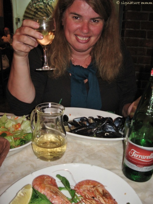 And a seafood dinner at Gennaro's in Orbetello. Cin cin!