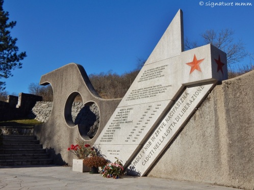 A monument to all fallen in the NOB (National Liberation War), Doberdob, Italy.
